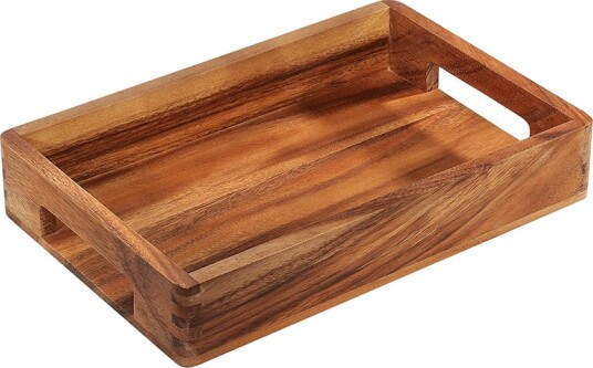 ZassenhauServeringsbrikke i akasietre 33x22x6 cm