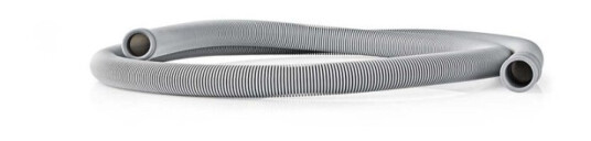 Nedis Outlet Hose | 21 mm | 19 mm | 1.5 Bar | 90 °C | 1.00 m | Bruksområde: Dish / Washing Machine | Grå