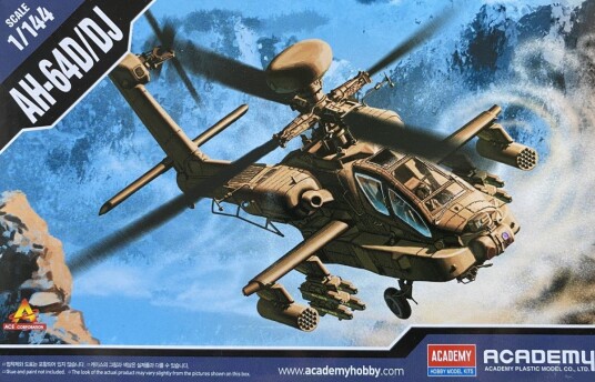 Academy AH-64D/DJ Helikopter Byggesett 1:144