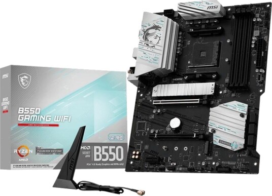 MSI B550 Gaming WiFi Hovedkort ATX med Socket AM4 MSI B550 Gaming WiFi Hovedkort ATX med Socket AM4