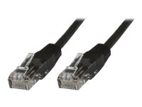 MicroConnect - Nettverkskabel - RJ-45 (hann) til RJ-45 (hann) - 3 m - UTP - CAT 5e - flertrådet - svart (en pakke 10)