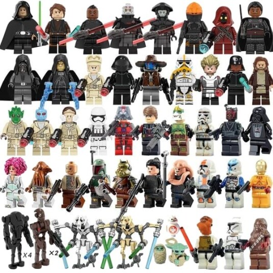 50 Stk. Star Wars Byggeklosser Minifigurer Luke Darth Vader-XF21-