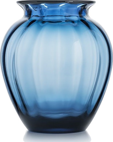 Hadeland Glassverk Emily Vase 23cm Blå Optikk Hadeland Glassverk Emily Vase 23cm Blå Optikk