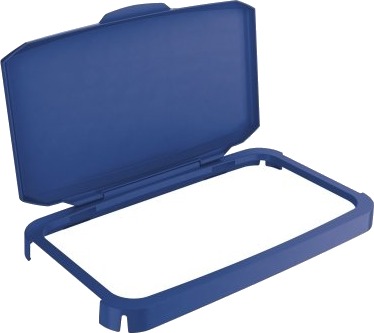 Hængslet Låg Til Affaldsspand Durable Durabin 60L Blå
