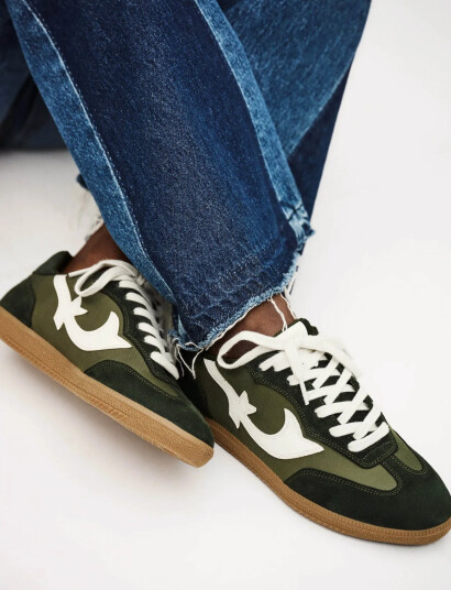 ba&sh Crew Sneakers - Green - 38