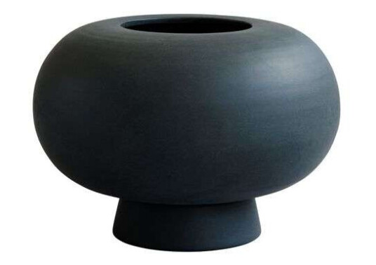 Kabin Vase Fat Black