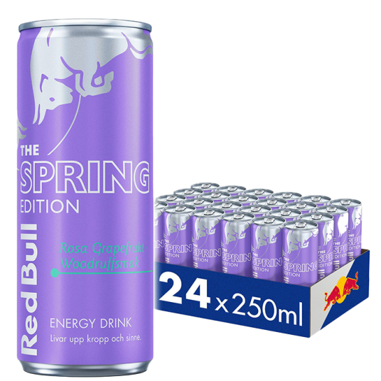 24 x Red Bull Energidrikk 250 ml Spring Edition OS