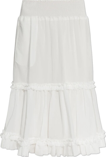 Balmain Dame Skjørt Hvit 2XS, Balmain Dame Skjørt Hvit 2XS,