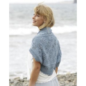 Beach Bolero by DROPS Design Bolero Strikkeoppskrift str. S XXXL Small/Medium