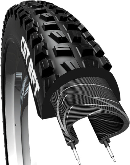 Sykkeldekk CST Tires BFT C1752 Wire 24x4.0 Black