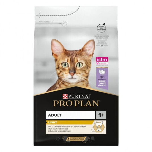 Purina Pro Plan Kattemat Tørrfôr Adult Light med Kalkun 3 kg Purina Pro Plan Kattemat Tørrfôr Adult Light med Kalkun 3 kg