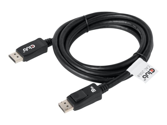 Club 3D DisplayPort 1.4 Kabel 2 m - Svart, 8K60 Hz, HBR3 Støtte
