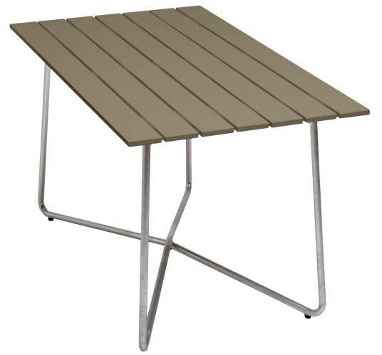 Grythyttan Stålmöbler Bord B25A Lysegrønn lakkert eik/galvanisert stål 120 x 70 cm Grønn