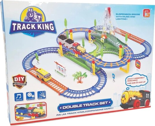 Extralink Track King Elektrisk Togbane Med Biler