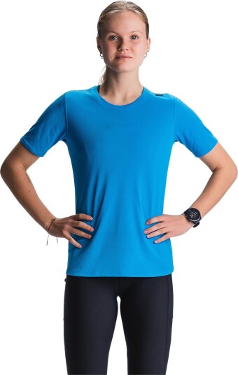 FUSION TEMPO! ONE Run Løpe T skjorte Dame Blå S