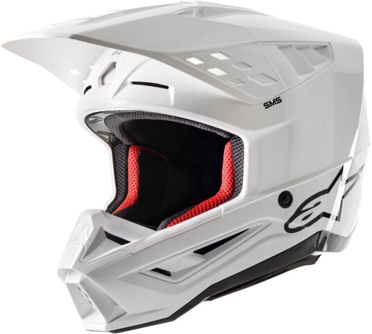 Alpinestars S-M5 Solid 2024 Motocross Hjelm S Hvit