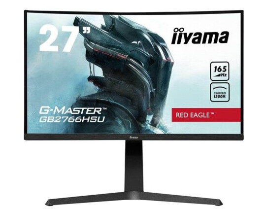 iiyama G-MASTER GB2766HSU-B1 27" Curved LED Skjerm 165Hz Full HD VA iiyama G-MASTER GB2766HSU-B1 27" Curved LED Skjerm 165Hz Full HD VA