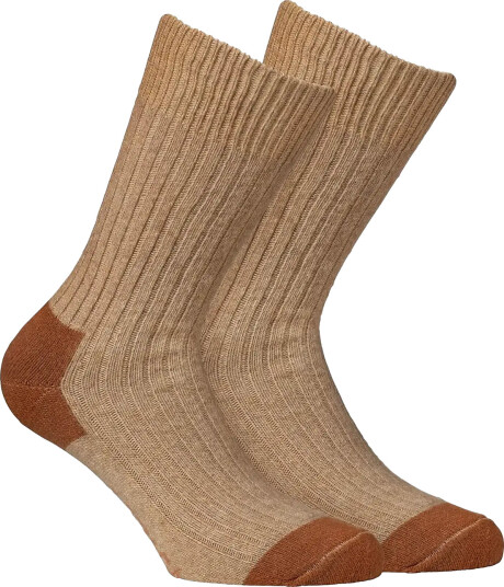 Alpacasocks&Co Merino Cashmere Ribbed Crew 1 Pack Brown 36 39