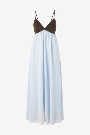 Second Female Maxikjole Veroma Strap Dress Blå
