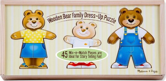 Melissa & Doug Puslespill Mix & Match Bjørnefamilie Melissa & Doug Puslespill Mix & Match Bjørnefamilie