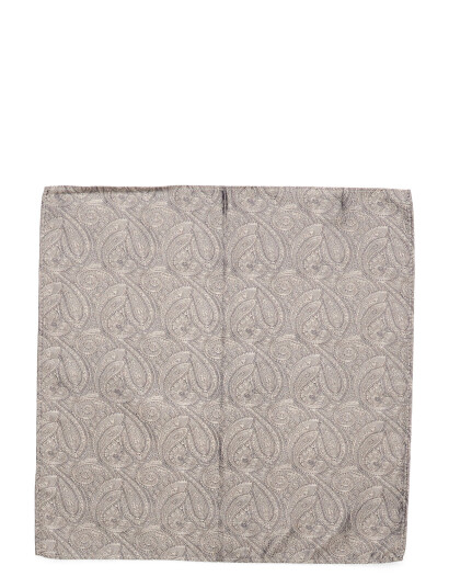 Portia 1924 Paisley Silk Pocket Square - Beige - ONE SIZE