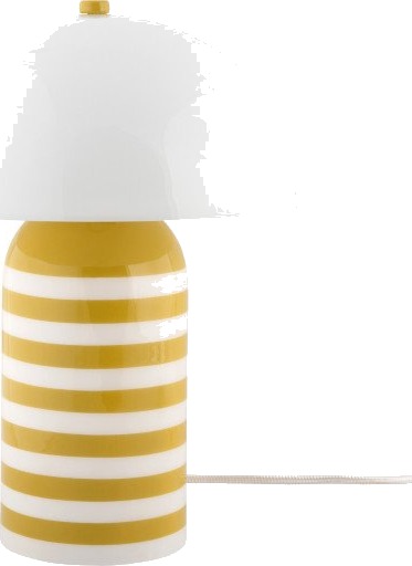 Leitmotiv Bordlampe Rayado Retro Gul Leitmotiv Bordlampe Rayado Retro Gul