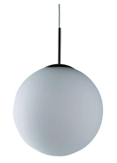 Lindby Kule-hengelampe Marike av opalglass, 35 cm