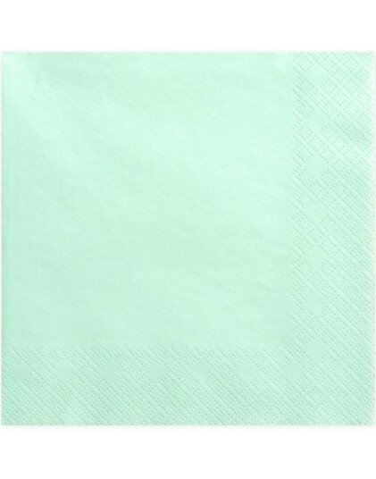 20 stk Mintgrønne Servietter 33x33 cm