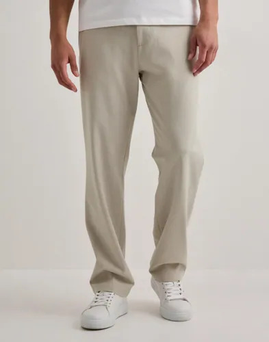 Selected Men SLH196 Straight Robert String Pant Slacks Beige