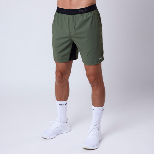 Cln Athletics PR Stretch Shorts Moss Green Grön X large