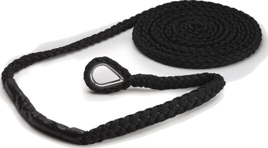 Robline Extension Mooring bryggeforytøyning m/kause - 14 mm - 6 m - sort - 2900 kg