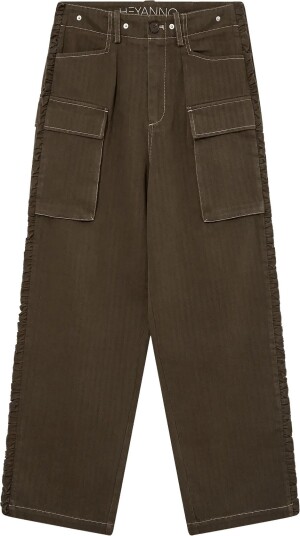 Heyanno Mmhhero Frill Pants   Khaki green   XS
