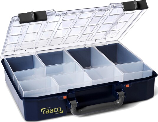 Raaco CarryLite 80 4x8-9 Sortimentboks 80 x 335 x 275 mm 9 rom, Garasjeinnredning & oppbevaring