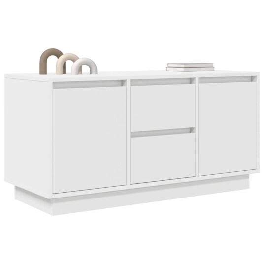TV benk med LED lys hvit 100x41x50 cm TV benk med LED lys hvit 100x41x50 cm