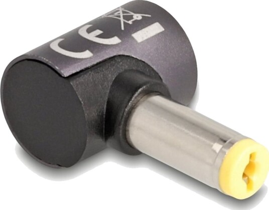 Delock Strømkoblingsadapter 5,5 X 1,7 Mm Dc-Jakk Hann Til 8-Stiftskontakt Magnetisk 20 V 3 A Antrasitt