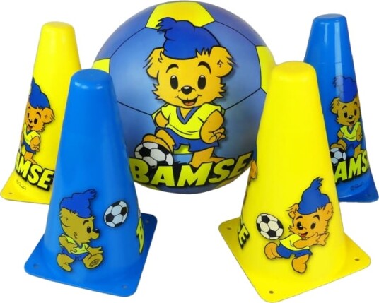 SportMe Bamse Fotballsett med kjegler SportMe Bamse Fotballsett med kjegler