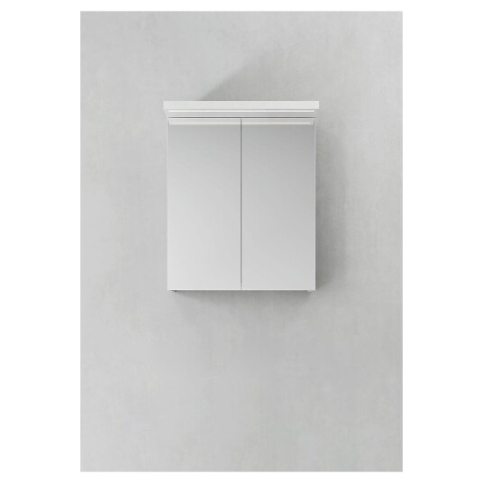 Hafa Store 600 Speilskap m/2 dører 60x73x24 cm Hvit Matt Hafa Store 600 Speilskap m/2 dører 60x73x24 cm Hvit Matt
