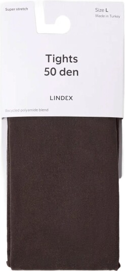 Lindex Matt Tights 50 Denier Brown S