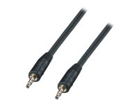 Lindy Premium - Lydkabel - mini-phone stereo 3.5 mm hann til mini-phone stereo 3.5 mm hann - 3 m - skjermet - svart - formstøpt