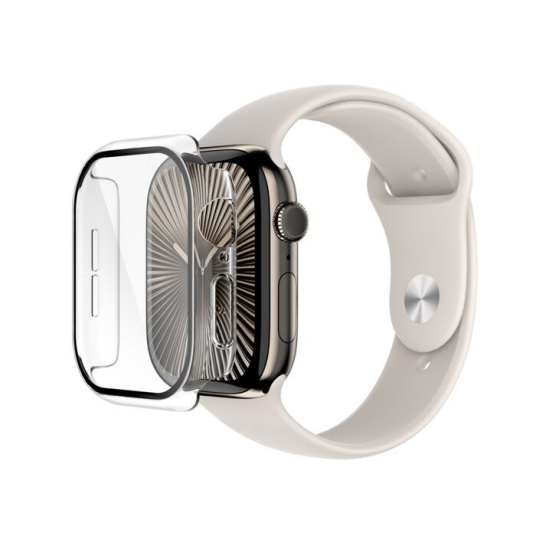 Belkin 2-i-1 Curved Skjermbeskytter for Apple Watch Series 10 46mm - Klar Belkin 2-i-1 Curved Skjermbeskytter for Apple Watch Series 10 46mm - Klar