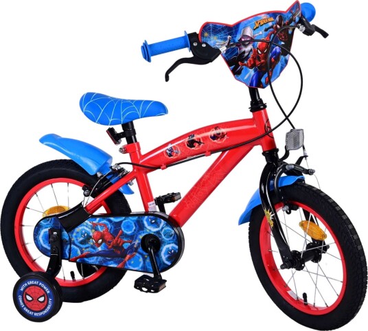 Volare Spiderman Barnesykkel 14" R??d/Bl??