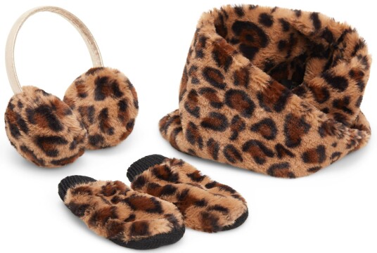 Petite Chérie Atelier Zoey Fake Fur Sett Leopard 4-6 År