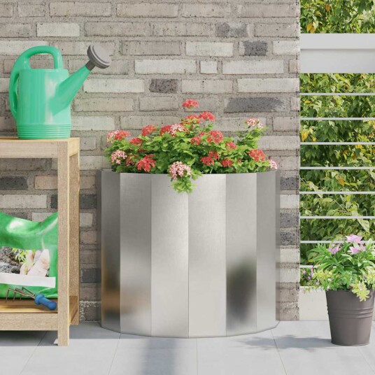 vidaXL Plantekassed sølv 60 x 30 x 50 cm Rustfritt Stål vidaXL Plantekassed sølv 60 x 30 x 50 cm Rustfritt Stål