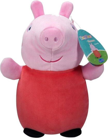 Squishmallows HugMees Kosedyr 25 Cm Peppa Gris Squishmallows HugMees Kosedyr 25 Cm Peppa Gris
