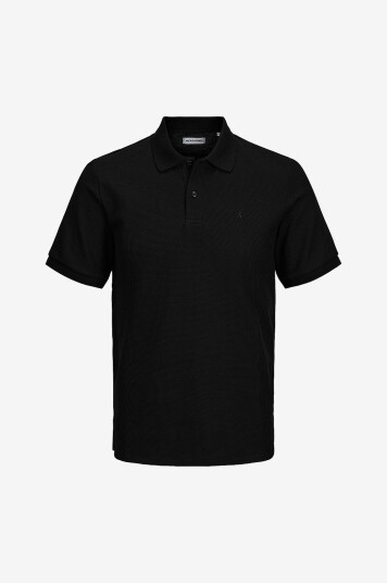 Jack & Jones Plus Pologenser jjeAustin Polo SS Noos Pls Svart