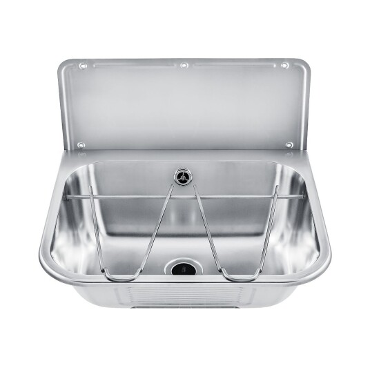 Intra UVK44S1-PK Universalvaskekar 485x385 mm, Med bøtterist og veggpanel Intra UVK44S1-PK Universalvaskekar 485x385 mm, Med bøtterist og veggpanel