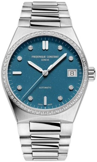 Frederique Constant Dameklokke FC 303LBSD2NHD6B Highlife Blå/Stål Frederique Constant Dameklokke FC 303LBSD2NHD6B Highlife Blå/Stål