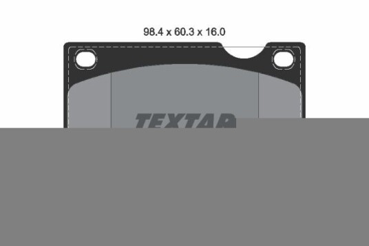 Bremseklosser TEXTAR 2015302 Bremseklosser TEXTAR 2015302
