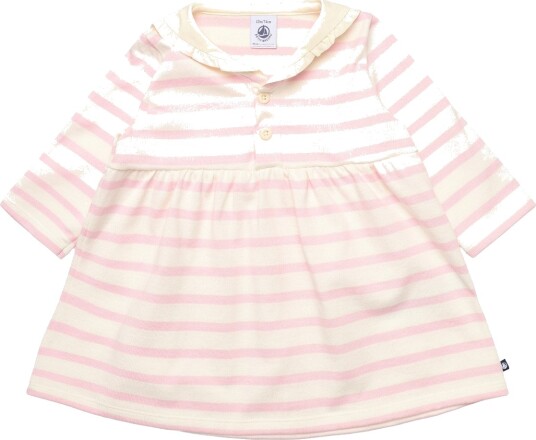Petit Bateau Robes Ml Pink 86