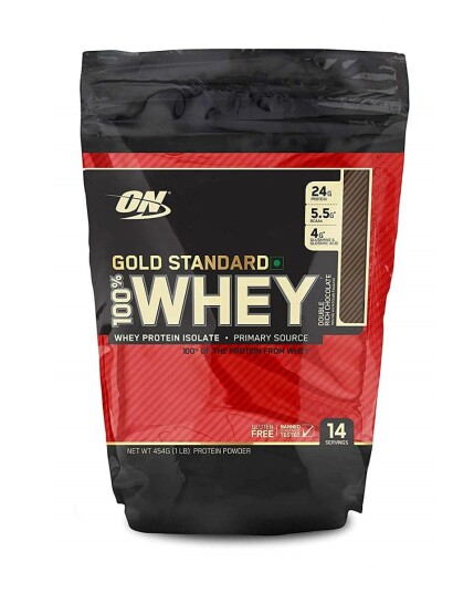 Optimum Nutrition 100% Whey Gold Standard 450g - Double Rich Chocolate Optimum Nutrition 100% Whey Gold Standard 450g - Double Rich Chocolate